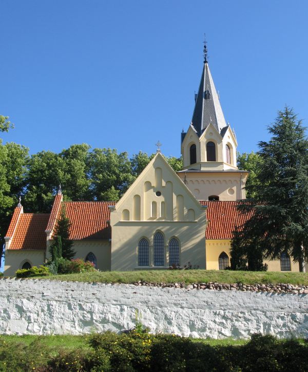 slotsbyen tranekær med Tranekær Kirke